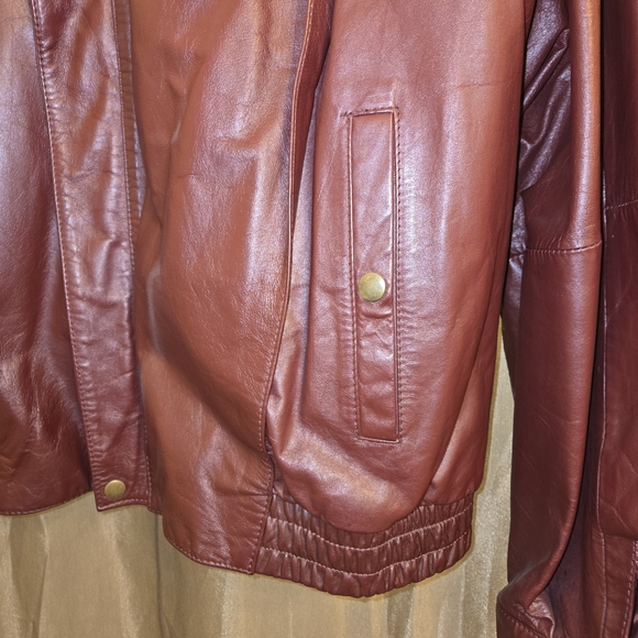 Wilsons Leather Men's Burgandy Jacket - Picture 5 of 5